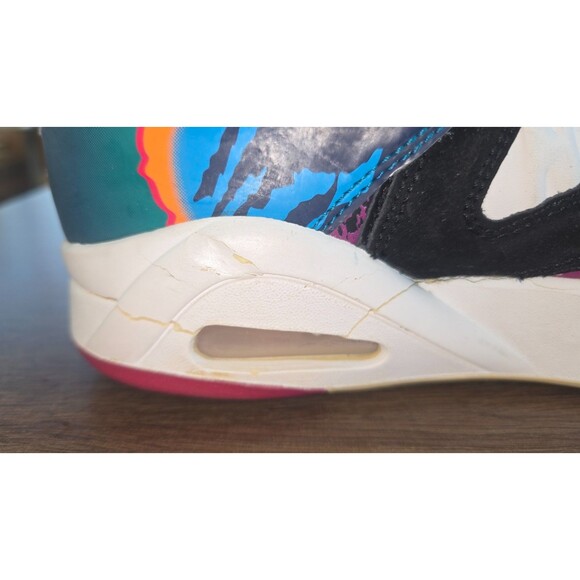 NIKE AIR TECH CHALLENGE HYBRID BLACK WHITE PINK PURPLE ANDRE AGASSI MENS 12